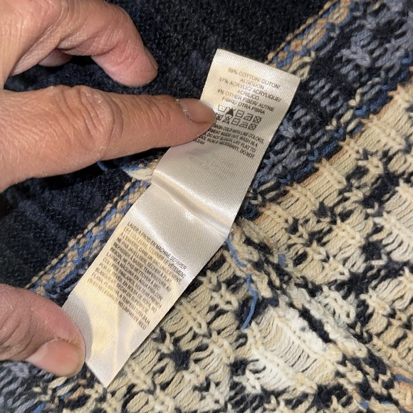 Lucky Brand Cardigan Sweater Geometric Tribal Pattern - Picture 11 of 12